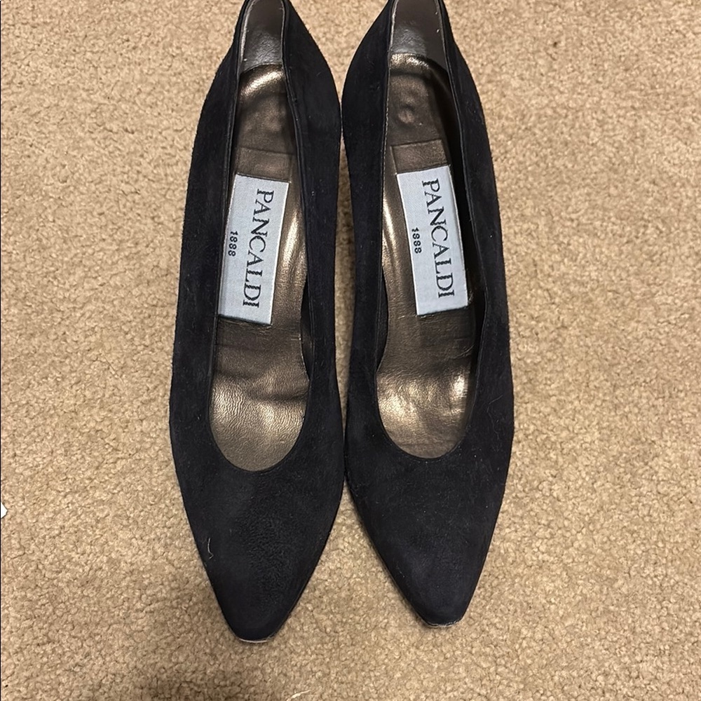 Women's Black Suede Heels